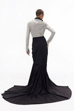 SILVER NOIR GOWN