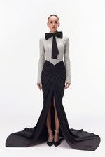 SILVER NOIR GOWN